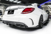 Future Design FD GT Carbon Fiber Rear Diffuser for W205 AMG Sport Package / C63 AMG Sedan 2015-ON - Performance SpeedShop